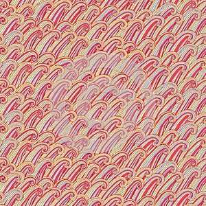 Waves seamless pattern