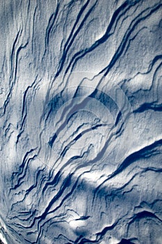 Waves of snow bumps