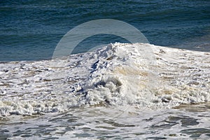 Waves splashing near the the shore at Ocean Beach Bunbury Western Australia