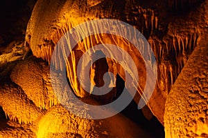 Waves of Stalactites At The Christal Cave