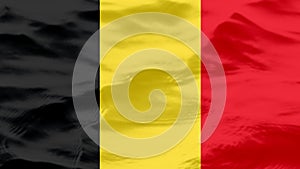 Waves Texture On Belgium Flag