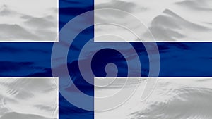 Waves Texture On Finland Flag