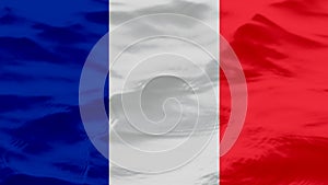 Waves Texture On France Flag