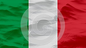 Waves Texture On Italy Flag