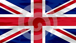 Waves Texture On UK Great Britain Flag