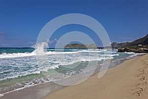 Waves to Falasarna beach