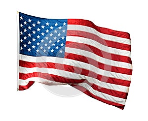 Waving American flag
