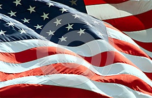 Agitando americano bandiera 