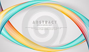 Waving elegance abstract background with dynamic gradation color