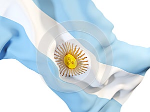 Waving flag of argentina