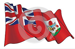 Waving Flag of Bermuda