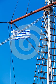 Waving Flag of Greece photo