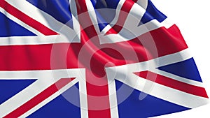 Waving Great Britain flag