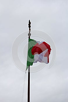 Waving Italian flag
