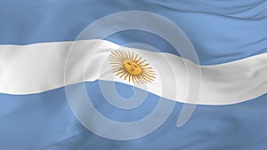 waving looped flag as a background Argentina
