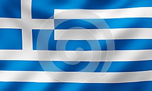 Waving National Flag of Greece, Ripple Effect