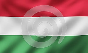 Waving National Flag of Hungary, Ripple Effect