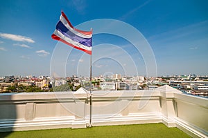 The Waving National Flag of Thailand