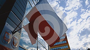 Waving Polish Flags