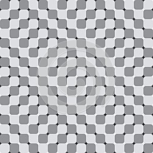 Waving Squares, Optical Illusion, Vector Seamless Pattern.