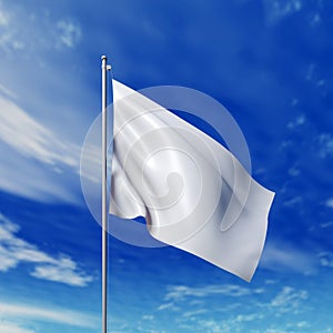 Waving white flag