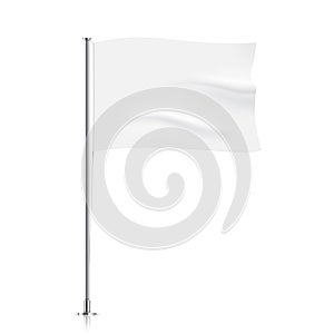 Waving white flag template.