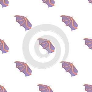 Waving wing pattern seamless vector
