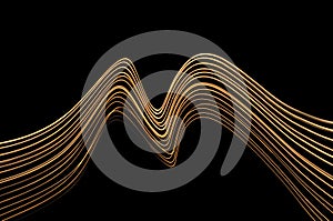 Wavy Abstract Glowing Lines