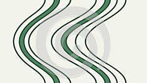 Wavy Abstract Lines, Dynamic Flowing Pattern, vector design Generative AI