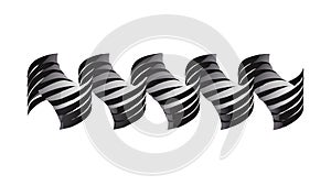 Wavy Abstract Pattern Textured Dark Design Element vector design Generative AI