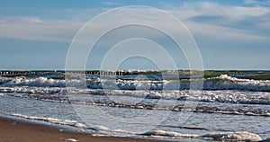 Wavy Baltic sea