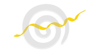 Wavy black chain border frame vector illustration, isolated metal link decorative element