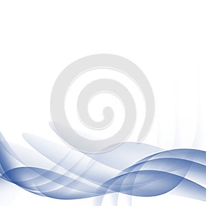 Wavy blue abstract background