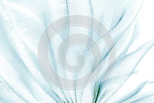 the wavy blue color organza fabric