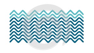 Wavy Blue Pattern: Ocean Texture Fluid Water Design, vector design Generative AI