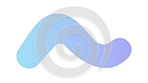 Wavy Blue Purple Abstract Fluid Shape, vector design Generative AI