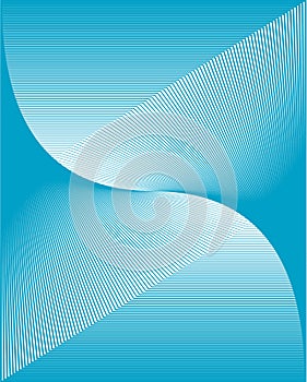 Wavy blue vector background