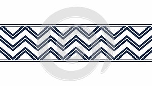 Wavy Blue Zigzag Border Vector, Abstract Energetic Pattern, vector design Generative AI