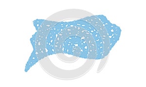 Wavy Chalk Speech Balloon Scribble