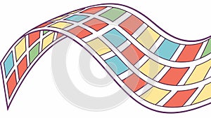 Wavy Checkered Path, Abstract Dynamic Background. vector design Generative AI