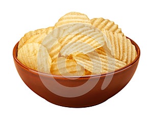 Wavy Chips in a Bowl