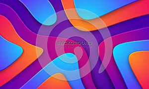 Wavy colorful background with 3D style. Modern liquid background. Abstract textured background with mixing pink,purple, blue, and