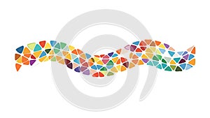 Wavy Dot Pattern: Abstract Flow Colorful Texture Design, vector design Generative AI