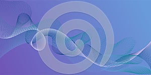 Gradient curves flow effect illusion fancy background.