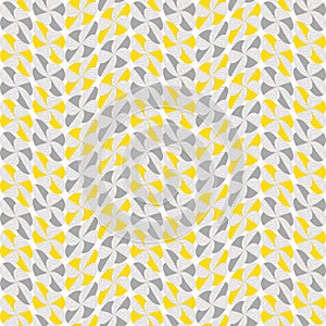 Wavy geometric background in yellow and gray on white