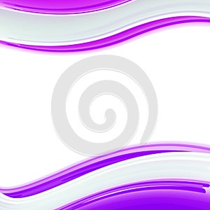 Wavy glossy bright design template, background