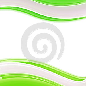 Wavy glossy bright design template, background
