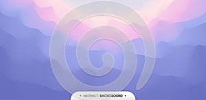 Wavy gradient backdrop. Abstract background with dynamic effect. Bright smooth transitions. 3D vector Illustration for design