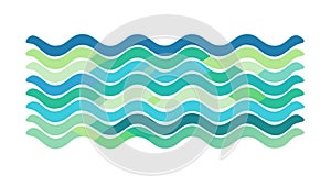 Wavy Gradient Pattern, Dynamic Abstract Water Texture, vector design Generative AI