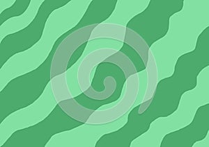 Wavy green strips pattern for wallpapers